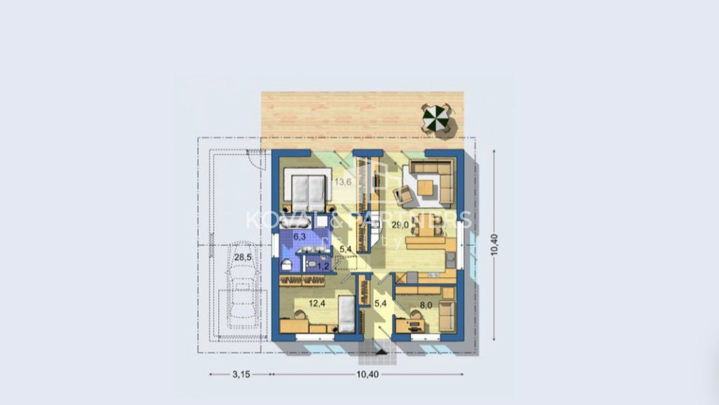 Na predaj novostavba 4 izbového rodinného domu Žitavce