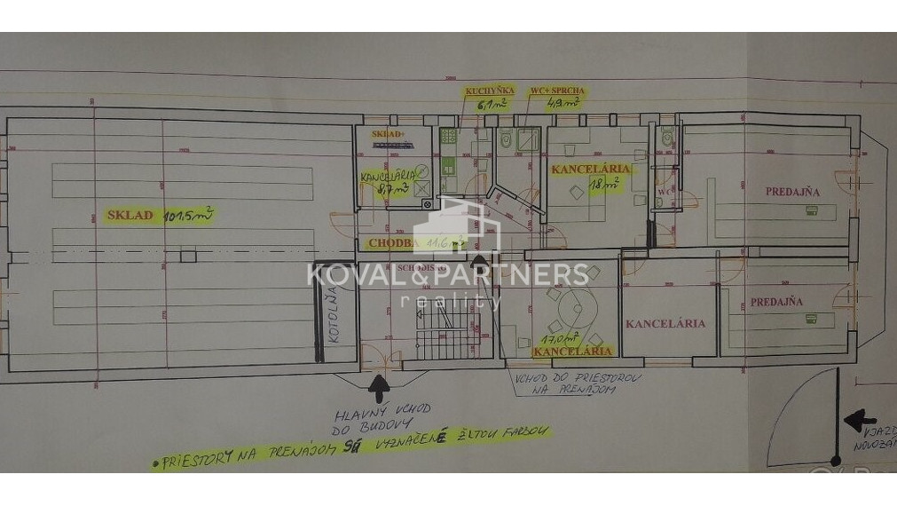 Prenájom HALY/SKLADU a KANCELÁRIÍ v Dolných Krškanoch