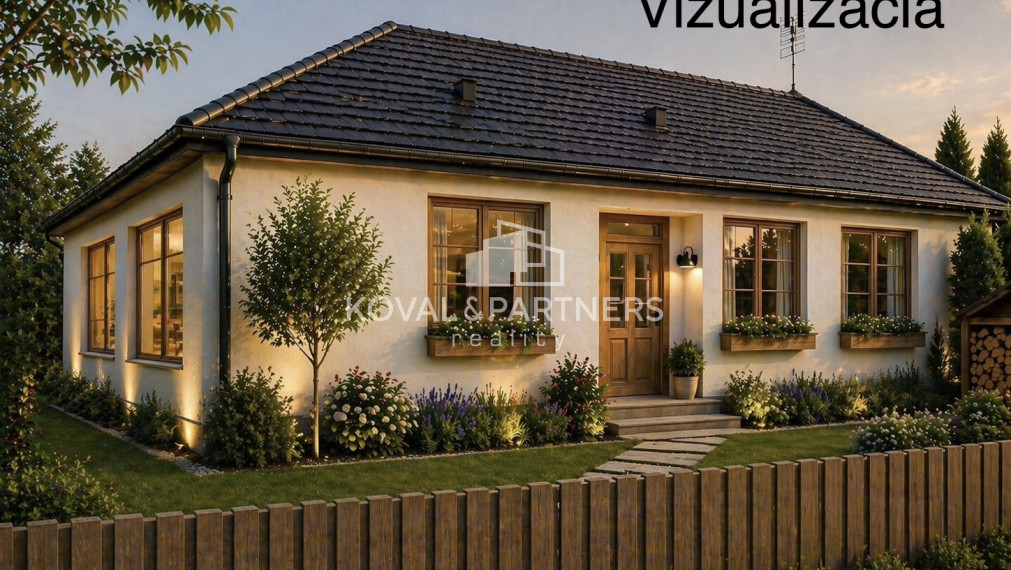3 izbový rodinný dom s krásnym pozemkom 1511 m2 v Janíkovciach