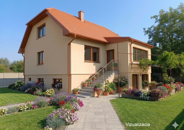 Dva rodinné domy na polosamote, pozemok 7282m2  - Levice - Málaš